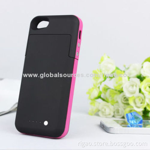 Battery Case for iPhone 5, 2,500mAh Battery, with Built-in LED Indicator